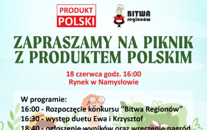 Zdjęcie do Piknik z Produktem Polskim na Namysłowskim Rynku